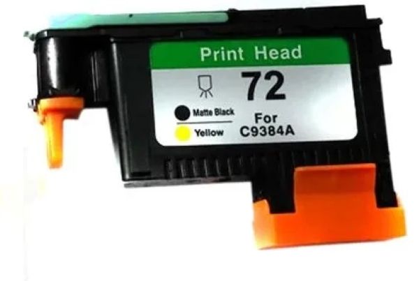 

Печатающая головка NVP NV-C9384A-RE 72 Matte Black and Yellow для HP Designjet T610/T770/T790 (совместимая), NV-C9384A-RE