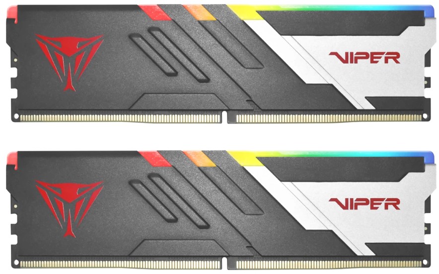 

Модуль памяти DDR5 48GB (2*24GB) Patriot Memory PVVR548G600C30K Viper Venom RGB 6000MHz, PVVR548G600C30K