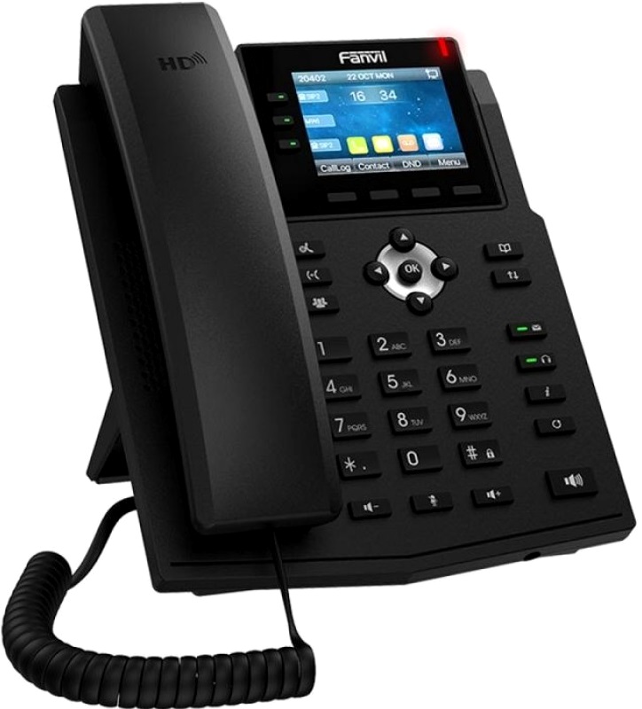 

Телефон VoiceIP Fanvil X3U Pro 3xEthernet 10/100/1000, 6 SIP линий, HD аудио OPUS, цветной дисплей 2,8”, записная книга 1000 абонентов, PoE, X3U Pro