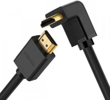 

Кабель интерфейсный UGREEN HD103 10172_ угловой HDMI, 1м, черный, HD103