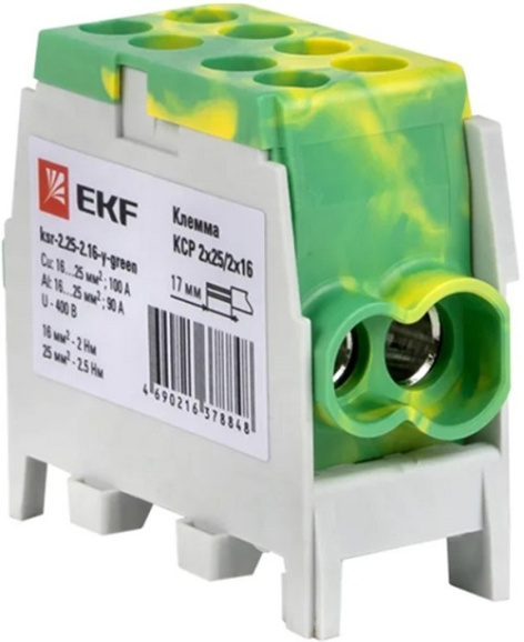 фото Клемма распределительная  EKF ksr-2.25-2.16-y-green в Уфе