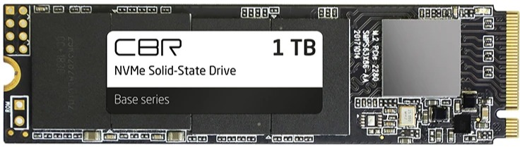 

Накопитель SSD M.2 2280 CBR BASE SSD-001TB-M.2-BS24b 1TB, 3300/2900MB/s, 500 TBW, OEM, BASE