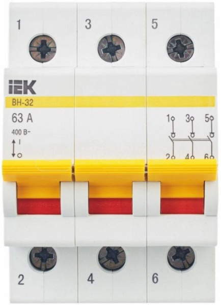 фото Выключатель нагрузки IEK MNV10-3-063 в Уфе