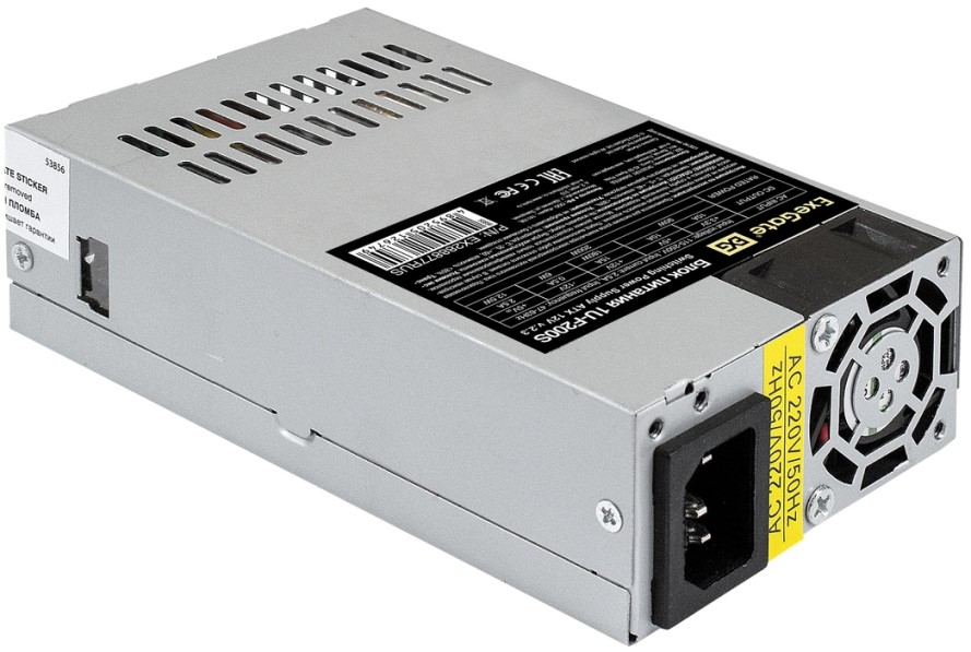 

Блок питания Exegate EX288877RUS 200W, 1U Flex, 4cm fan, 20+4pin, 4рin, 3xSATA, 2xIDE, EX288877RUS
