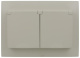 фото Розетка двухместная с заземлением в сборе IEK SK-R26-16-44-K10-F