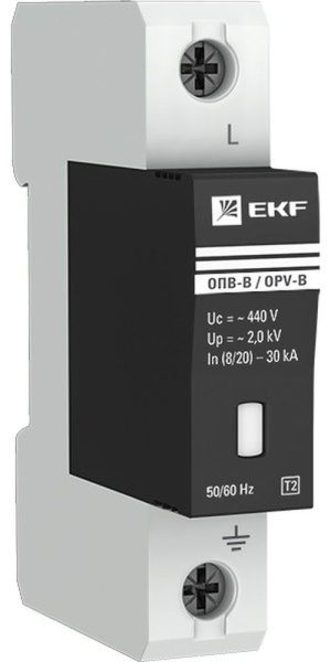 Изображение товара Ограничитель импульсных перенапряжений EKF opv-b1