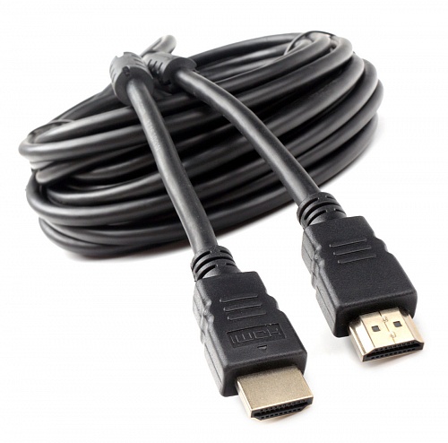 

Кабель интерфейсный HDMI Cablexpert CCF2-HDMI4-10M 10м, v2.0, 19M/19M, черный, позол.разъемы, экран, 2 ферр кольца, CCF2-HDMI4-10M
