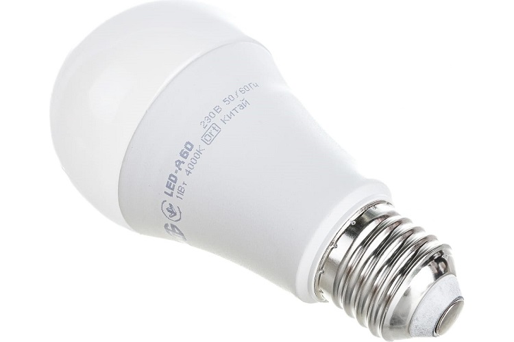 

Лампа светодиодная IEK LLE-A60-11-230-40-E27 Eco 11Вт A60 шар грушевидная 4000К нейтр. бел. E27 990лм 230-240В, LLE-A60-11-230-40-E27