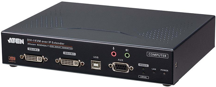 

Удлинитель Aten KE6940AiT-AX-G DVI-I KVM с доступом по IP и Интернет с поддержкой двух дисплеев (передатчик), KE6940AiT-AX-G