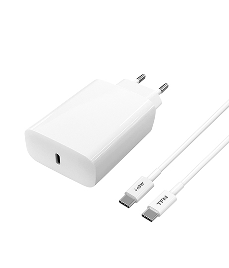 

Зарядное устройство сетевое TFN TFN-WC16 Type-C PD 20W+кабель Type-C, белый, TFN-WC16