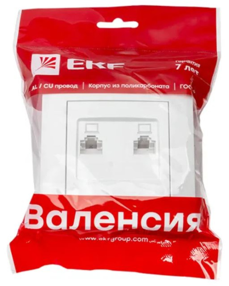 фото Розетка компьютерная в сборе EKF EWK02-035-10 в Омске