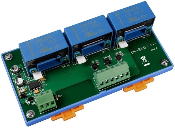 

Плата ICP DAS DN-843I-CT-1 CR 3-channel current input sensor with channel to channel isolation (RoHS), DN-843I-CT-1 CR