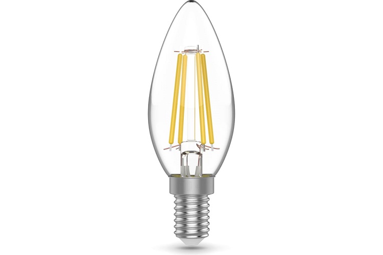 

Лампа светодиодная Gauss 1031116T Basic 5.5Вт цок.:E14 свеча 220B 2700K св.свеч.бел.теп. (3шт), 1031116T