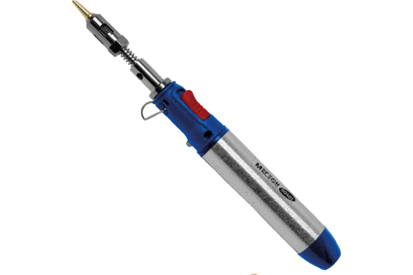 Изображение товара Газовый паяльник МЕГЕОН 00401 3 в 1 с функцией термофена