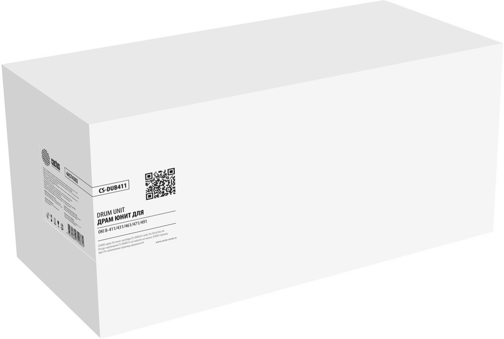

Блок фотобарабана Cactus CS-DUB411 45000000 для B411/431/461/471/491 OKI, CS-DUB411