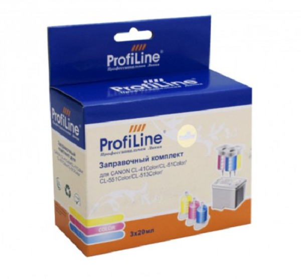 

Чернила ProfiLine PL_INK_CL-41/CL-51_3*20ml PL-CL 41/CL 51/CL 513 для принтеров Canon Pixma MP450/PM170/PM150/iP6220D/iP6210D/iP2200/iP1600/iP1800 3 c, PL_INK_CL-41/CL-51_3*20ml