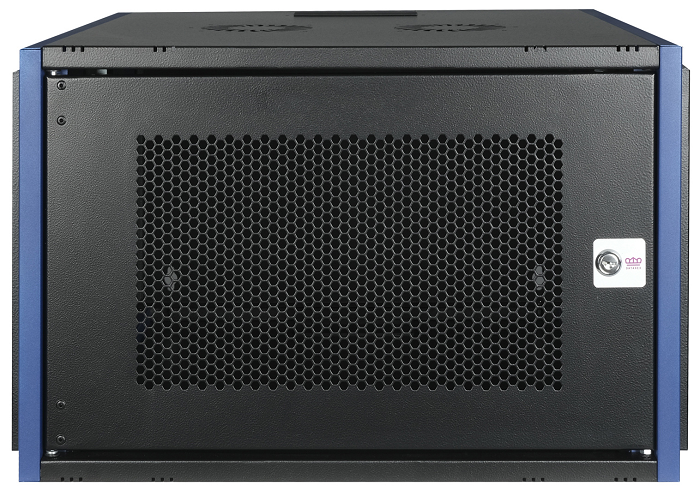 

Шкаф настенный 19", 7U Datarex DR-620021 телекоммуникационный 600х600, дверь перфорация, черный, DR-620021