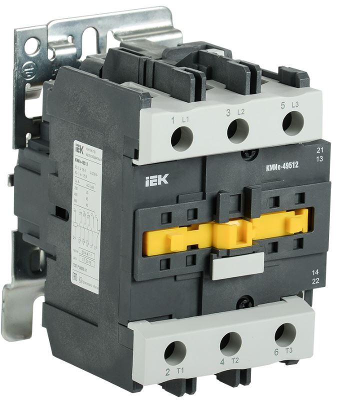 

Контактор IEK KKME41-095-400-11 КМИе-49512 95А 400В/АС3 1NO;1NC GENERICA, KKME41-095-400-11