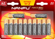 фото Батарейка Nanfu LR6 12B(10+2)