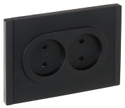 фото Розетка двухместная без заземления  IEK FP-R23-10-1-K02