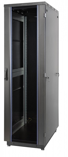 

Шкаф напольный 19", 33U Eurolan 60F-33-66-31BL Racknet S3000 600 × 600, передняя дверь стеклянная одностворчатая, задняя дверь металлическая одноств, 60F-33-66-31BL