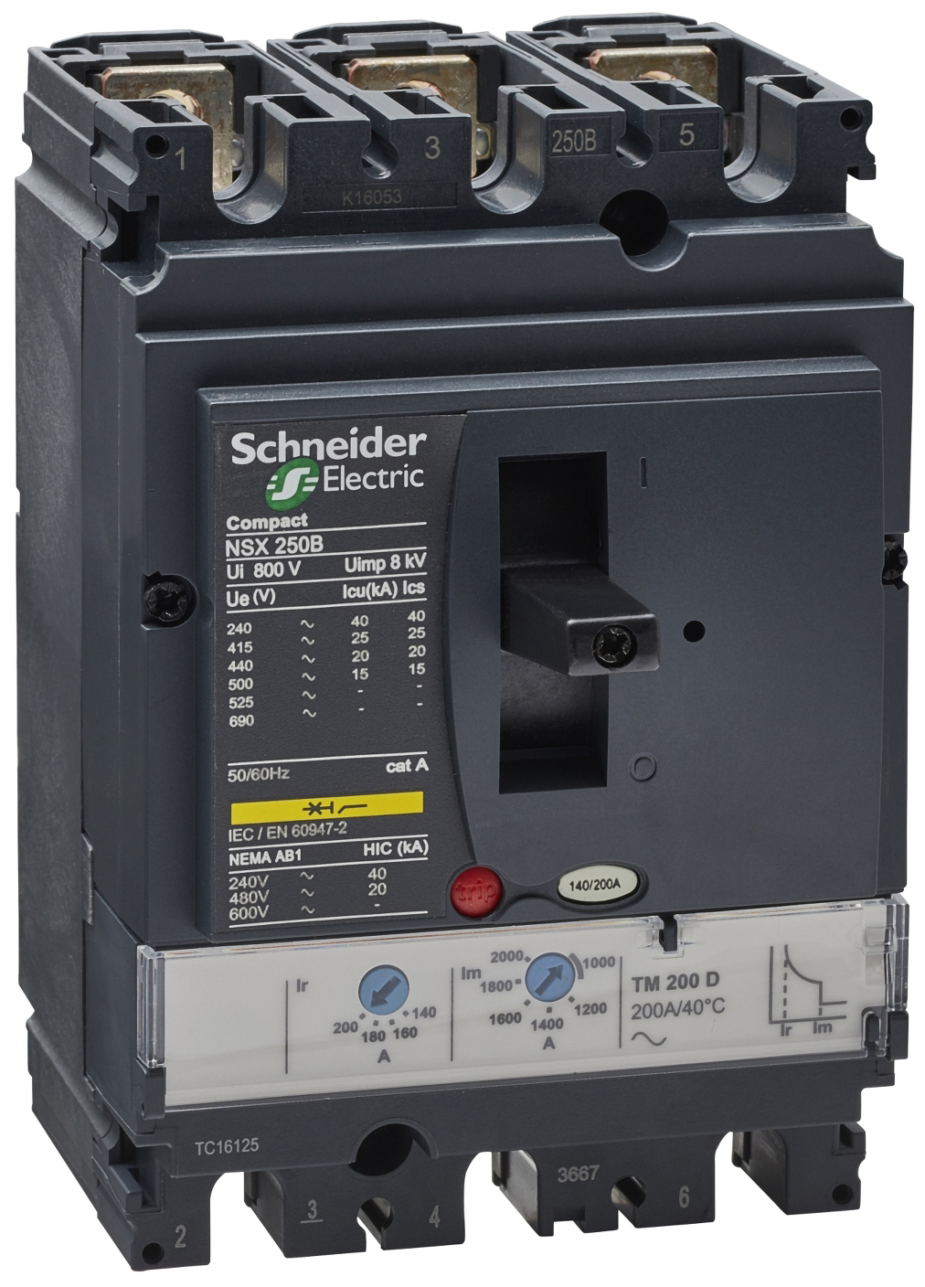 

Автоматический выключатель Schneider Electric LV431111 Compact NSX 250B TM200D 3P 3T, LV431111