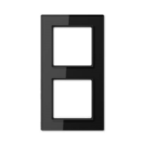 Изображение товара Рамка Jung AC582GLSW для электросетей 2 поста, вертикальная и горизонтальная установка