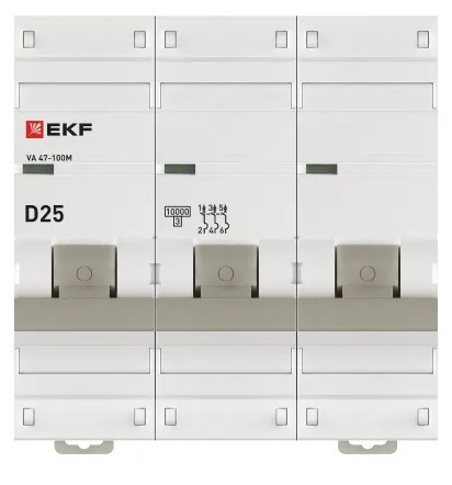 фото Автоматический выключатель  EKF mcb47100m-3-25D-pro в Нижнем Новгороде