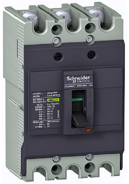 

Автоматический выключатель Schneider Electric EZC100F3032 3P/3T 32A 10кA/400В, EZC100F3032