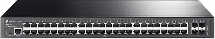

Коммутатор управляемый TP-LINK TL-SG3452X 48 портов RJ45 10/100/1000 Мбит/с, 4 слота SFP+ 10 Гбит/с, консольный порт RJ45, консольный порт Micro-USB, TL-SG3452X