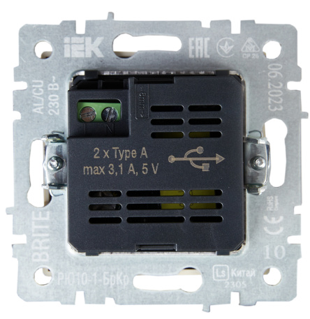 фото Розетка USB  IEK BR-U21-D31-K10 в Уфе