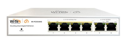 Изображение товара Коммутатор Wi-Tek WI-PCES306G v2 управляемый PoE с 4 портами 1G и пассивным охлаждением