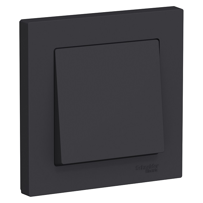 

Выключатель Schneider Electric ATN001012 AtlasDesign, 1-клавишный, сх.1, 10АХ, в сборе, карбон, ATN001012