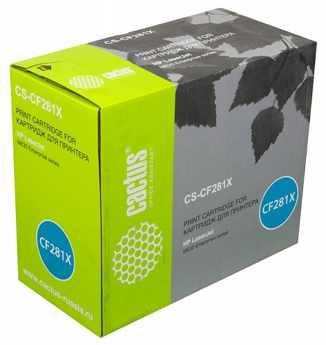 

Картридж Cactus CS-CF281X черный для HP LaserJet Enterprise M630 (25000стр.), CS-CF281X