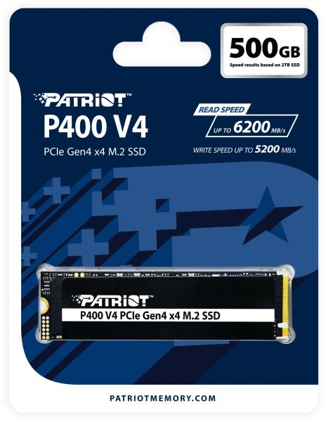 фото Накопитель SSD M.2 2280 Patriot Memory P400VP500GM28H в Уфе 500 ГБ