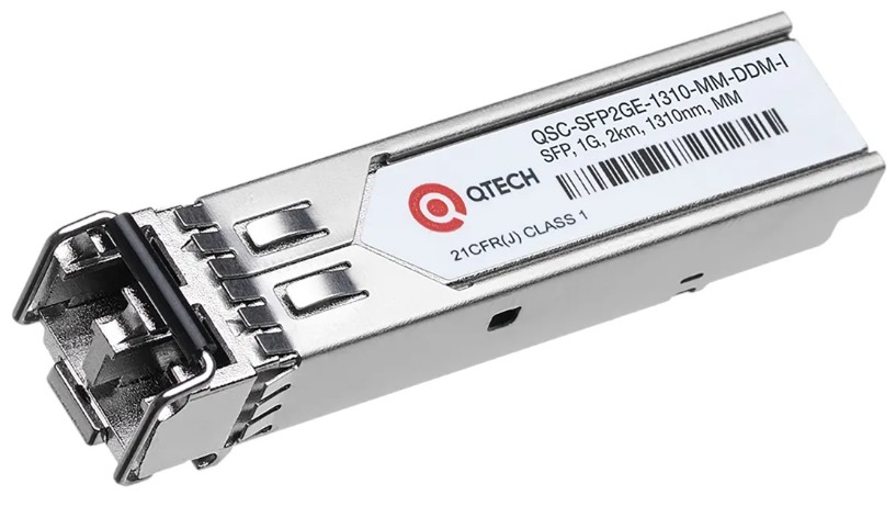 

Модуль SFP QTECH QSC-SFP2GE-1310-MM-DDM-I 2км, 1,25Гбит/c, Tx=1310nm, LC, FP, MM, DDM, индустриальный, QSC-SFP2GE-1310-MM-DDM-I