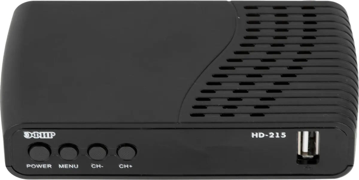 

Ресивер СИГНАЛ Эфир HD-215 20215 DVB-T2 черный, Эфир HD-215