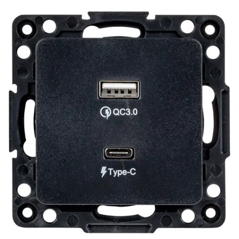 фото Розетка USB двухместная  EKF EZR-2USB-type-C в Уфе