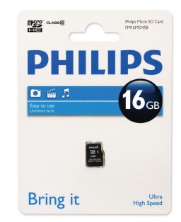 

Карта памяти MicroSDHC 16GB Philips FM16MD45B/97 Class 10, FM16MD45B/97