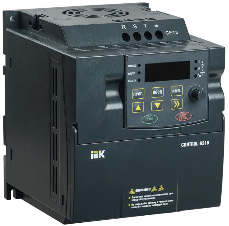 

Преобразователь частоты IEK CNT-A310D33V015TEZ CONTROL-A310 380В, 3Ф 1,5 kW 3,7A, CNT-A310D33V015TEZ