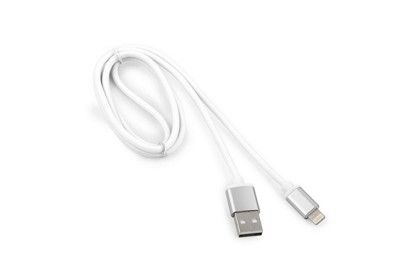 

Кабель интерфейсный USB 2.0 Cablexpert CC-S-mUSB01W-1M AM/microB, серия Silver, длина 1м, белый, блистер, CC-S-mUSB01W-1M