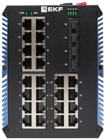 фото Коммутатор промышленный неуправляемый EKF TSX-U-4GX/SFP-24GTP в Челябинске