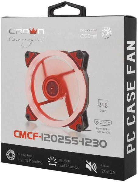 фото Вентилятор для корпуса Crown CMCF-12025S-1230 в Уфе
