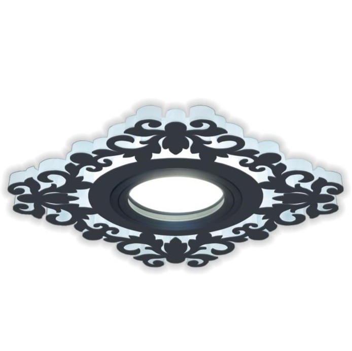 

Светильник Gauss BL129 Backlight квадрат/узор. черный, Gu5.3, 3W, LED 4000K 1/40, BL129