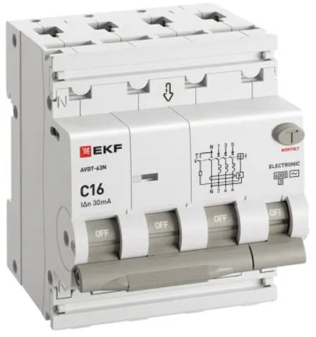 фото Автомат дифференциальный EKF D63N46E16C30 в Санкт-Петербургe