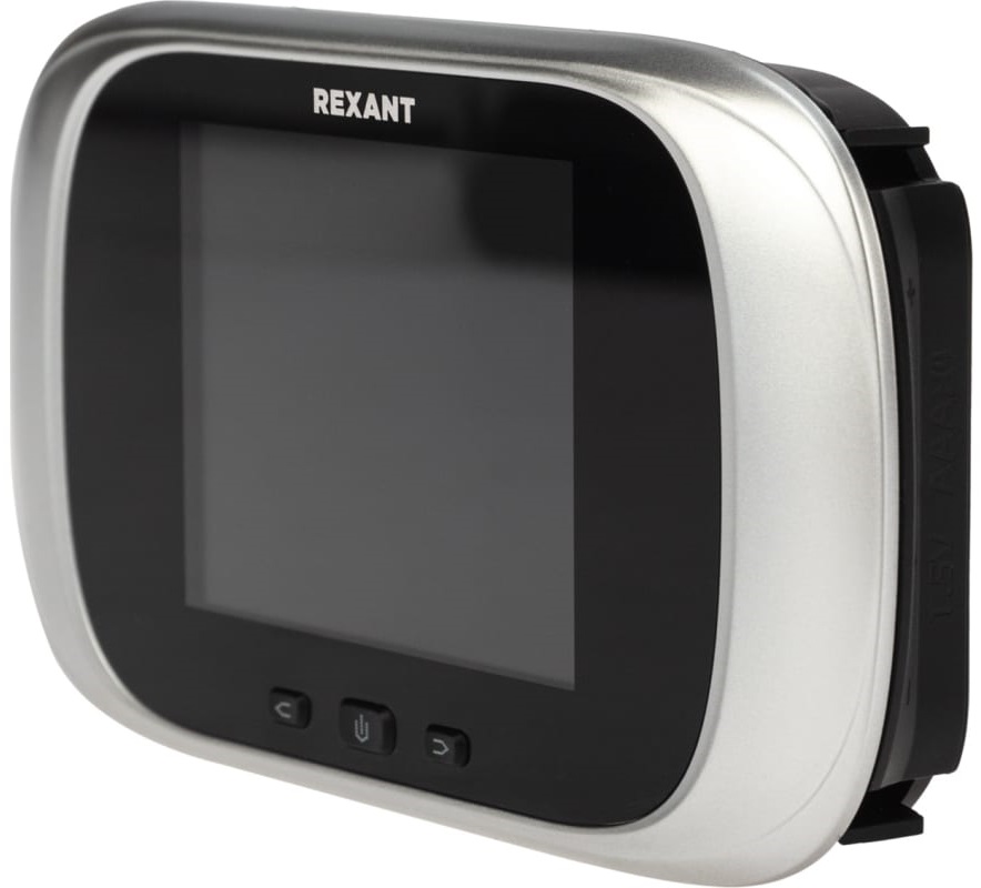 

Видеоглазок Rexant 45-1112 дверной (DV-112) с цветным LCD-дисплеем 2.8" с функцией записи фото и звонком, 45-1112