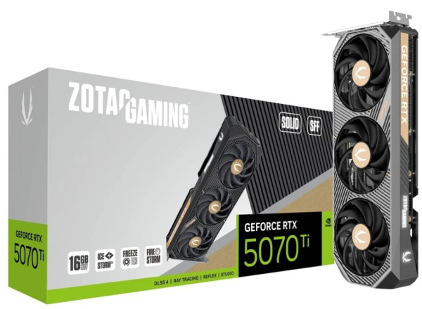 фото Видеокарта Zotac GeForce RTX 5070 TI SOLID SFF (ZT-B50710D3-10P) в Екатеринбурге