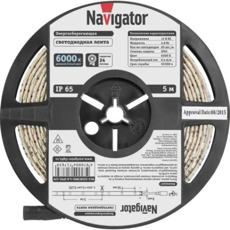 фото Лента светодиодная  Navigator NLS-3528СW60-4.8-IP65-12V в Нижнем Новгороде