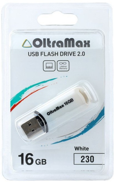 фото Накопитель USB 2.0 16GB OltraMax OM-16GB-230-White в Красноярске