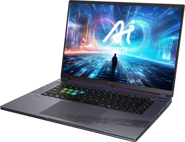 фото Ноутбук  GIGABYTE AORUS 16X в Красноярске 16 ", Core i7, 16 Гб RAM, 1 Тб SSD, GeForce RTX 4070, Серый